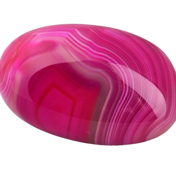 Pink Agate Gemstone 925 Sterling Silver Handmade Pendant Necklace - Picture 2 of 5